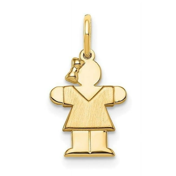 FJC Finejewelers 14k Yellow Gold Mini Girl Charm