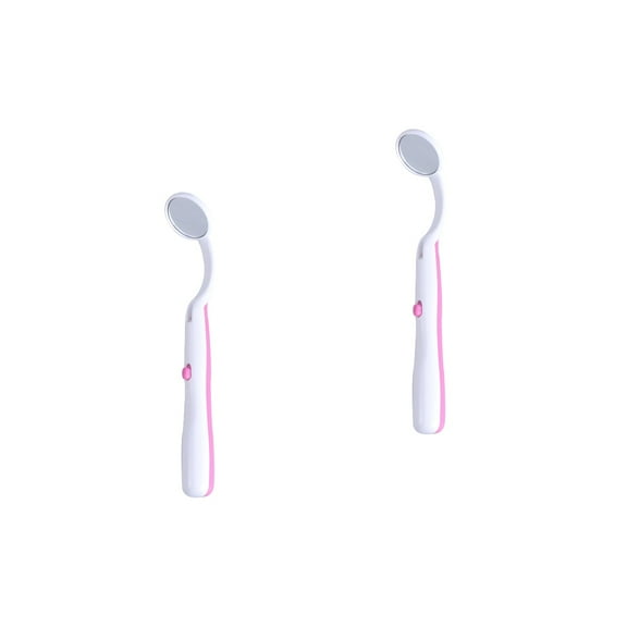 LED Dental Mirror with Light, 2pcs Oral Inspection Tool for Teeth, Gums & Tongue
