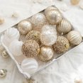 thumbnail image 4 of Adornos de bolas de Navidad de 6/8 cm, decoración para árbol de Navidad, fiesta, Año Nuevo, champán, colgante de esferas navideñas, 4 of 5