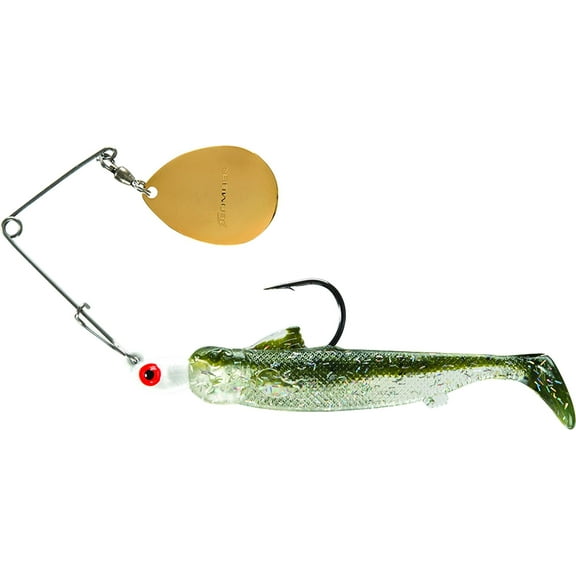 Bomber Drumbeater Spinnerbaits White Silver Mullet 1/4 oz.