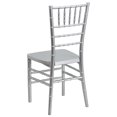 thumbnail image 2 of 2 Pk. HERCULES PREMIUM Series Silver Resin Stacking Chiavari Chair, 2 of 8