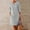 Gray, variant on Umbreon Womens Linen Dresses Long Sleeve Round Neck Midi Dress Button Solid Color Summer Causal Beach Vacation Long Dresses with Pockets