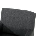 thumbnail image 6 of Noble House Deville Indoor Fabric Upholstered Wood 26 inch Counter Stool, Charcoal and Gray, 6 of 8