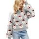 thumbnail image 1 of Suéteres Navideños Para Mujer Tops de Manga Larga Con Cuello Redondo Y Estampado de Papá Noel Odeerbi  ODB197744, 1 of 5