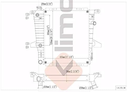 Radiator | Compatible with Ford Ranger Mazda B4000 1995-1997 4.0L V6 | Compatible with 675-02334 FO3010163 FOTZ8005EA