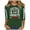 Dark Green, variant on BAODANN Ladies' Three Quarter Sleeve Round Neck Rugby Letter Printed Casual T Shirt 3 Pack of Turtle Neck Top for Women Womens Short Sleeve Shirt Workout T Shirts Women Womens Tops Short Sleeve Loose