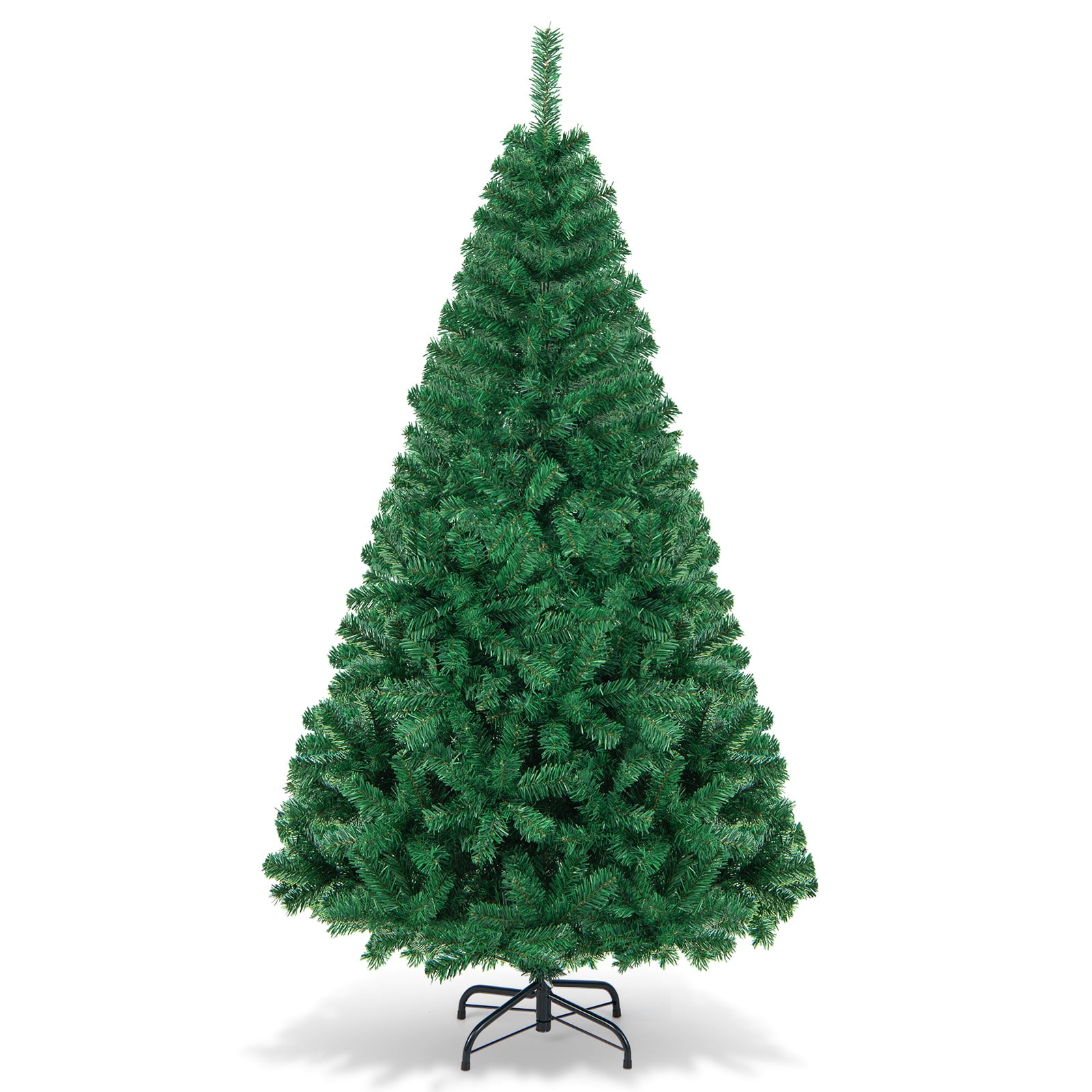 Costway 6Ft Artificial PVC Christmas Tree Stand Indoor Outdoor Green