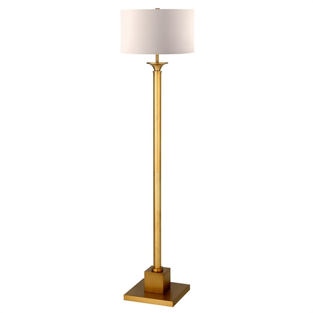 Henn&Hart 16" Lampadaire en Laiton Métal/tissu