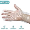 thumbnail image 1 of 600 Pack Plastic Gloves - Best Value Cooking Gloves Disposable Food Safe. Bulk F, 1 of 4