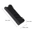 thumbnail image 6 of M.2 NVME 2280 SSD Heatsink Cooler for PS5, PS5 Slim, PC - Aluminum Alloy, CNC Anodized - Black, 6 of 9