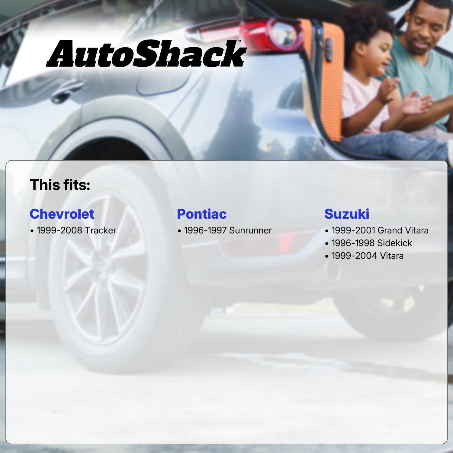 Autoshack Radiator Compatible with Chevrolet & Suzuki, Tracker 1999-2004 Grand Vitara 1999-2001 Vitara 1999-2004 Sidekick 1996-1998, L4 1.6L 1.8L 2.0L V6 2.5L 2.7L, with Transmission Oil Cooler