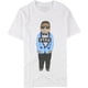 thumbnail image 1 of Elevenparis - Camiseta con gráfico de gato de Corea para hombre, color blanco S, 1 of 2