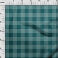 thumbnail image 2 of oneOone Cotton Jersey Dark Teal Green Fabric Gingham Check Diy Clothing Quilting Fabric Print Fabric By Yard 58 Inches Wide, 2 of 4