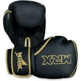 thumbnail image 7 of MRX Boxing Gloves Fighting Training Combat Train Workout Sparring Grappling Durable Light Weight Adult Punch Bag Glove Muay Thai Punching Mitts Kickboxing MMA Gloves Men and Women Golden 8oz, 7 of 7