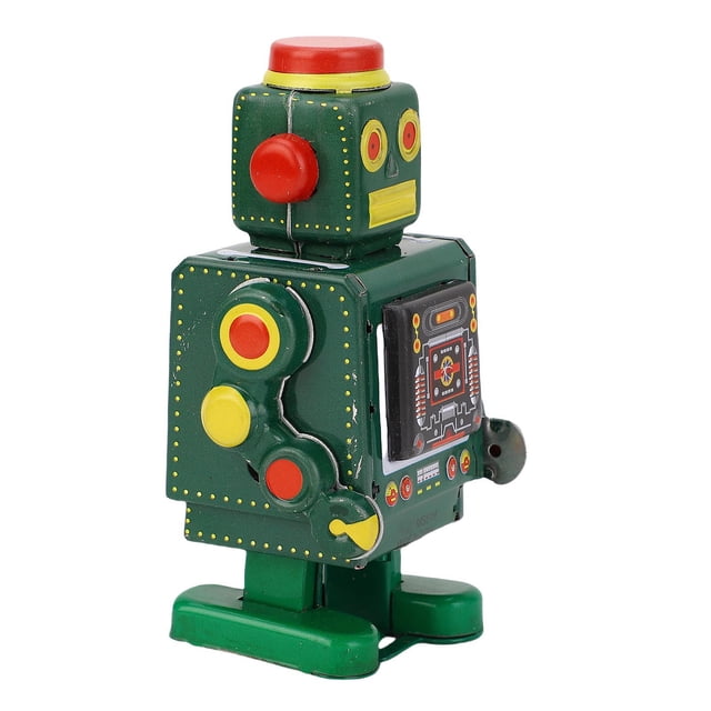 Juguete De Robot En Vintage, Juguete De Estaño Con Torpe Caminando, Cotizle En Un Reloj De Lata De Estaño Figura Decoración Del Hogar Juguete Retro