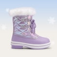 thumbnail image 5 of Dream Pairs Warm Water Resistant Kids Snow Boots Cozy Winter Boots With Faux Fur Non Slip Mid Calf Boots For All Day Play, 5 of 5