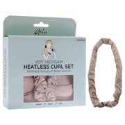 Aria Beauty Very Necessary Heatless Curl Set - Champagne, 3 Pc 1 Curling Rod Headband