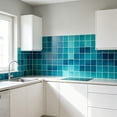 thumbnail image 5 of 10 Pieces of Geometric Square Grid Pattern Wall Stickers Fmb314 10*10Cm, Pvc Adhesive Tile Stickers 10Pcs Geometric Square Grid Wall Stickers for Kitchen Floor Furniture, 5 of 5