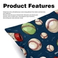 thumbnail image 2 of Baseball Chair Pillow Covers Set - Decorative Pillows Covers, Velvet Throw Pillow Cases with Unique Patterns for Home Decor, 16x16, 18x18, 20x20 Inches, 2 Pack - Great for Various Occasions., 2 of 6
