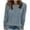 Blue, variant on Besolor Long Sleeve Shirts for Women Casual Loose Crewneck Fall Tops Lightweight Tunic Sweaters Fashion Clothes