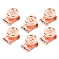 thumbnail image 1 of 6 extensores de botones con clip para mascarilla, botón de hierro móvil para alivio de orejas, diadema Oro rosa, 1 of 9