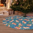 thumbnail image 6 of Sikiie Corgi with Flowers 30-48 inches {designName} Print Christmas Tree Skirt Snowman Xmas Tree Skirt with Edge Christmas Decorations for Holiday Party36", 6 of 7