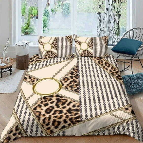 Luxury Design Bedding Cover Set Fashion Quilt Cover Duvet Cover Set with Pillowcase,Queen (90"x90")