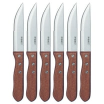 Wood Steak Knife Set, Premium Stainless steel Knives with Rosewood Handle and Gift Box (set of 6)