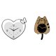 thumbnail image 1 of Reloj De Pared Con Forma De Corazón De Gato, Decoración Acrílica, Creativo, Movimiento Silencioso, Adorno Artístico, Bonito Reloj Silencioso Colgante Para Sala De Estudio, Cafetería,, 1 of 8