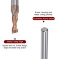 thumbnail image 4 of Cuadrado Nariz Extremo Molino 4mm Vástago 3mm x 10mm Titanio Revestido Sólido Carburo 2 Flautas Extra Larga Molienda Cortador para Inoxidable Acero Aleación Endurecido Acero, 4 of 6