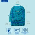 thumbnail image 5 of Bentgo Kids 2-in-1 Backpack & Insulated Lunch Bag - Durable 16” Backpack & Lunch Container in Unique Prints for School & Travel - Water Resistant, Padded & Large Compartments (Shark), 5 of 6
