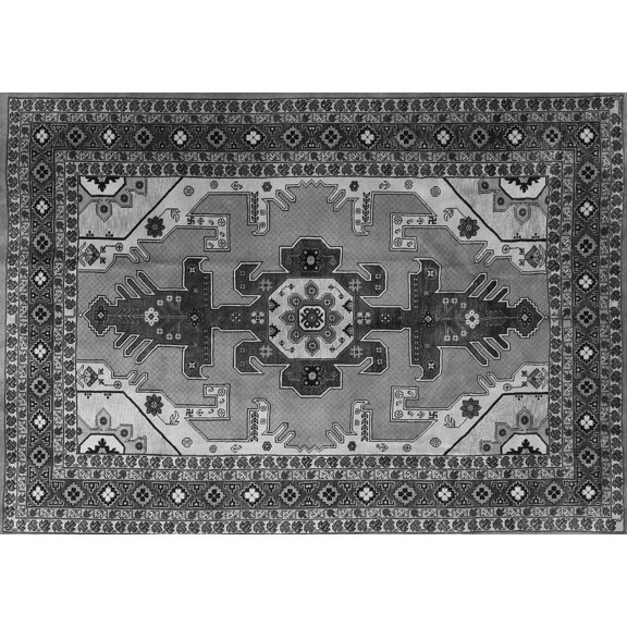 Ahgly Company Indoor Rectangle Persian Gray Traditional Area Rugs, 2' x 5'