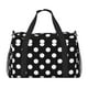 thumbnail image 1 of Balery Black and White Polka Dot Bolsa de Gimnasio para Mujeres, Bolsa de Viaje con Bolsillo Húmedo, Bolsa de Fin de Semana para Mujeres, Bolsa de Viaje Resistente al Agua, 1 of 7