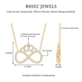 thumbnail image 4 of Rosec Jewels Lab Created Diamond Infinity Necklace - EF-VS Grade Diamond Crown Necklace - Ready to Gift, 18K Yellow Gold, 4 of 6