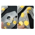 thumbnail image 7 of Hyasfey 1 Pair Clear Ice Cleats Shoes Crampons with 5 Metal Studs Men Women Winter Outdoor Walking Ice Snow Traction Grips Elastic Non-slip Shoes Boot Spikes Grippers, 7 of 7