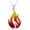 Flame-Red, variant on Red Blue Fox Flame Necklace for Women 925 Sterling Silver Nature Fire Nation Jewelry Gifts for Mom Daughter Wife