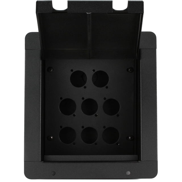 Floor Box Pro Co Sound PM8P empotrado con 8 orificios para conectores