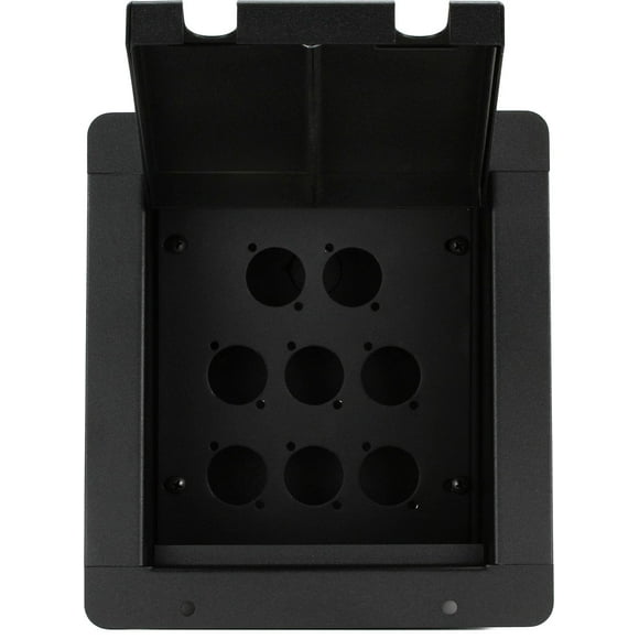Floor Box Pro Co Sound PM8P empotrado con 8 orificios para conectores