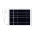 thumbnail image 1 of Solar Panel 8W Solar Panel Charge IP65 Waterproof with 3-In-1 Cable, 1 of 4