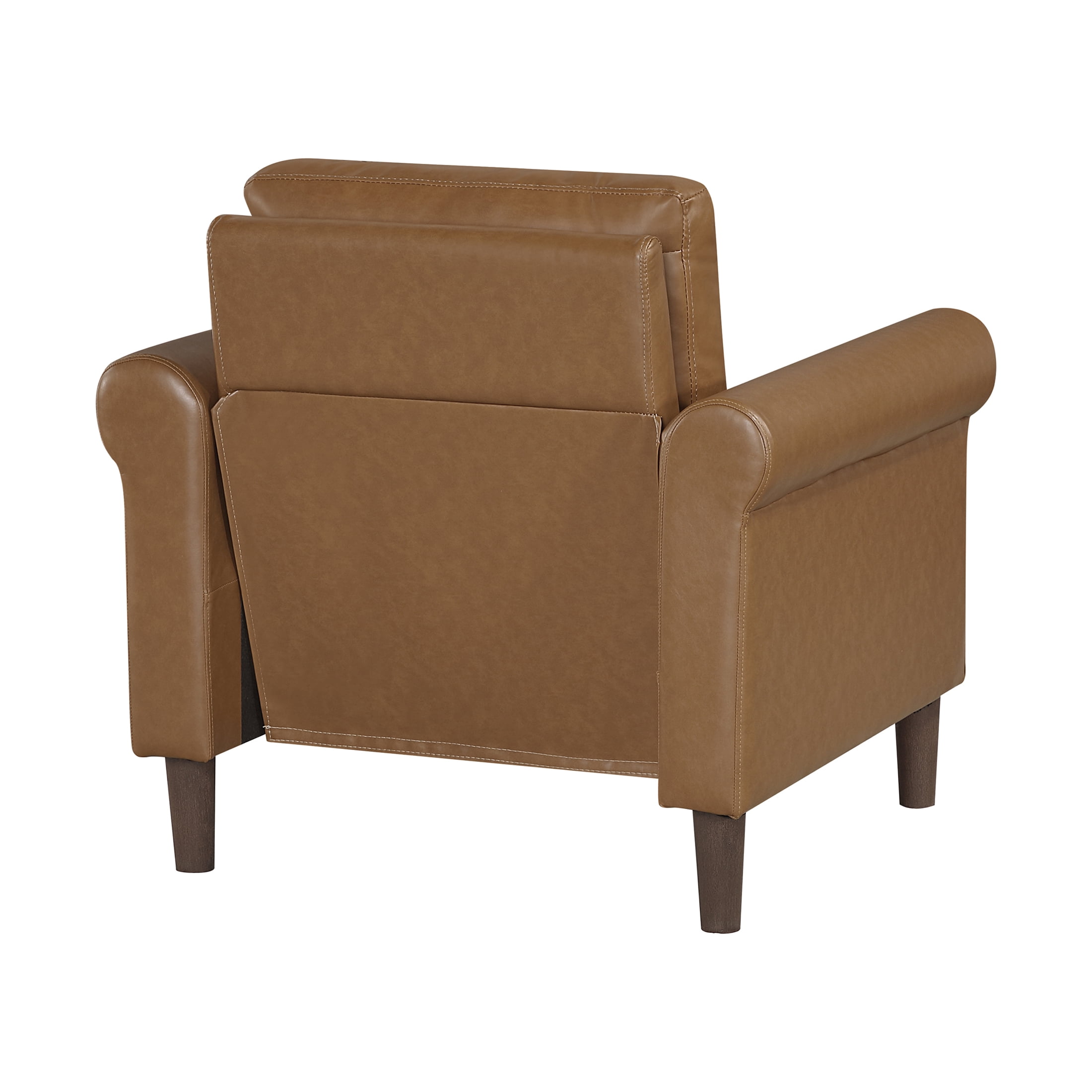 OakvillePark Marlinth Faux Leather Chair, Brown