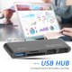 thumbnail image 1 of 5 en 1 USB HUB Splitter Converter 5Gbps 3 USB 3.0 SD TF Adaptador de lector de tarjetas, 1 of 9