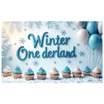 thumbnail image 2 of LUUFILx Winter Wonderland Birthday Backdrop Banner Background for Party Supplies Snowflake Decorations Photography Props Baby Showers Anniversary, 2 of 6