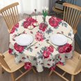 thumbnail image 3 of Pioneer Flower Floral Print Pattern Round Tablecloth 60"x60",Wrinkle Wipeable Table Cloth for Kitchen Dining Room Picnic Patio Party, 3 of 6