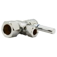 thumbnail image 2 of Westbrass 1/4-Turn Lever Handle Angle Stop Valve, 5/8" OD x 3/8" OD, Polished Nickel, 2 of 5