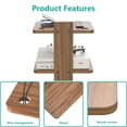 thumbnail image 4 of Estante flotante para TV WALI CS202N con capacidad para hasta 10 kg, 2 estantes, 4 of 7