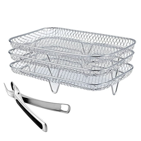 

Ekeka Free Shipping 2pcs/set Air Fryer Rack Vegetable Dishwasher Safe Chicken Fit For DZ201 Foodi