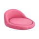 thumbnail image 2 of Taburete de bar de piel sintética redondo de 38 cm de diámetro, asiento de silla, asiento de taburete, accesorio de cocina fácil de limpiar Rosa, 2 of 9