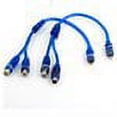 thumbnail image 2 of Unique Bargains 11.2 inch Length Male to 2 Female RCA Speaker Splitter Cable Adapter Blue 2 Pcs, 2 of 2