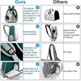 thumbnail image 3 of Cat Carrier Bubble Backpack Bag: Small Puppy Carrying Rucksack Travel Carry Transport Pet Hamster Rabbit 180 Degree Back Transparent Window Breathable, 3 of 5