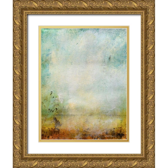 Peter, Christopher 12x14 Gold Ornate Wood Framed with Double Matting Museum Art Print Titled - Clearing 1